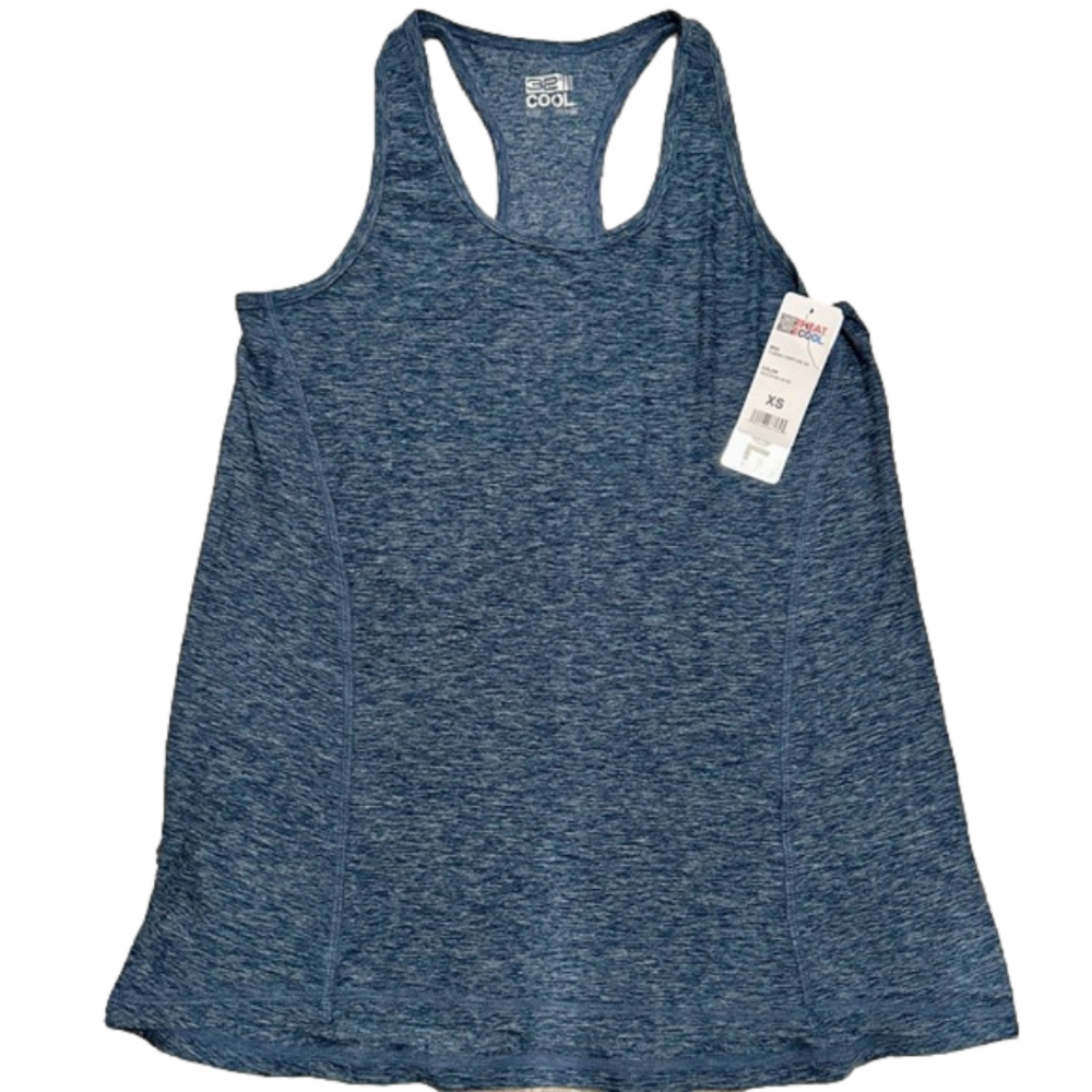 W’s Sz XS NWT 32 Degrees Athletic Shelf Bra Tank Blue
